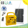 JCN portable solar power generator system with multifunction FM radio speaker